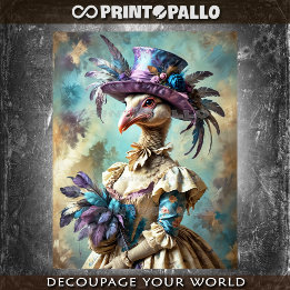 Renaissance style painting: Victorian Lady Turkey Seidenpapier