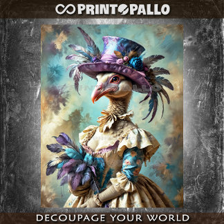 Renaissance style painting: Victorian Lady Turkey Seidenpapier