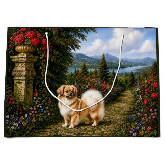 Renaissance Tibetan Spaniel Große Geschenktüte
