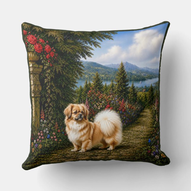 Renaissance Tibetan Spaniel Kissen (Rückseite)