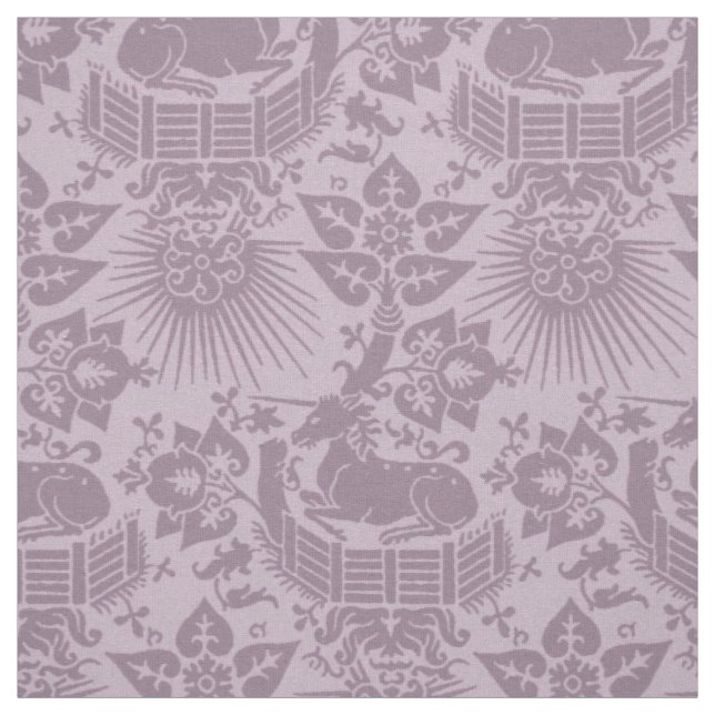 Renaissance Unicorn Garden, Lilac Stoff (Muster)