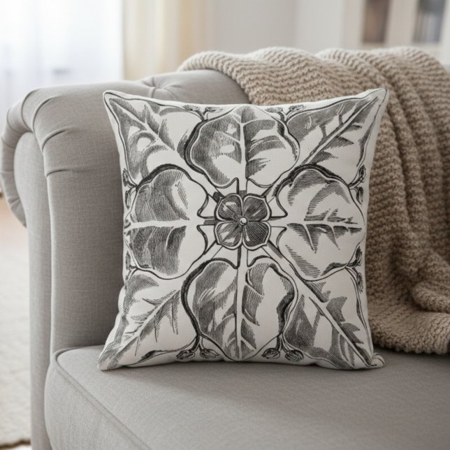 Renaissance-Wurfkissen Künstlerische Blume Kissen (Von Creator hochgeladen)