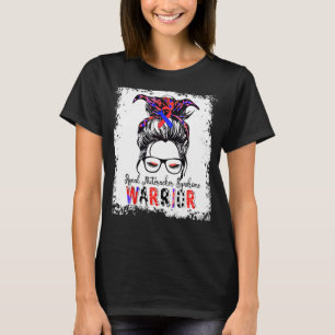 Renal Nutcracker Syndrom Warrior Blue Red Ribbon T-Shirt