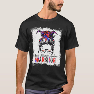 Renal Nutcracker Syndrom Warrior Blue Red Ribbon T-Shirt