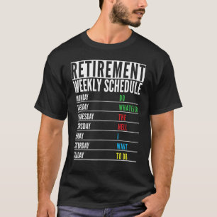 Renationale Altersvorsorge Wochenplan Männer W T-Shirt
