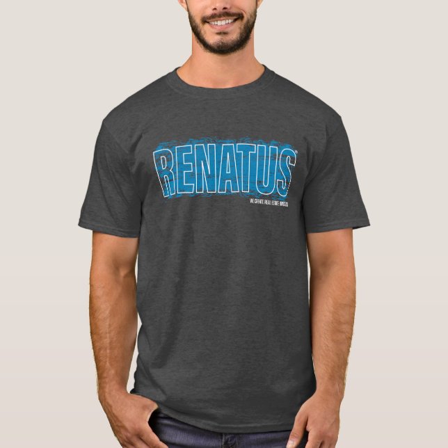 Renatus Blue Paint mit Tagline T-Shirt (Vorderseite)