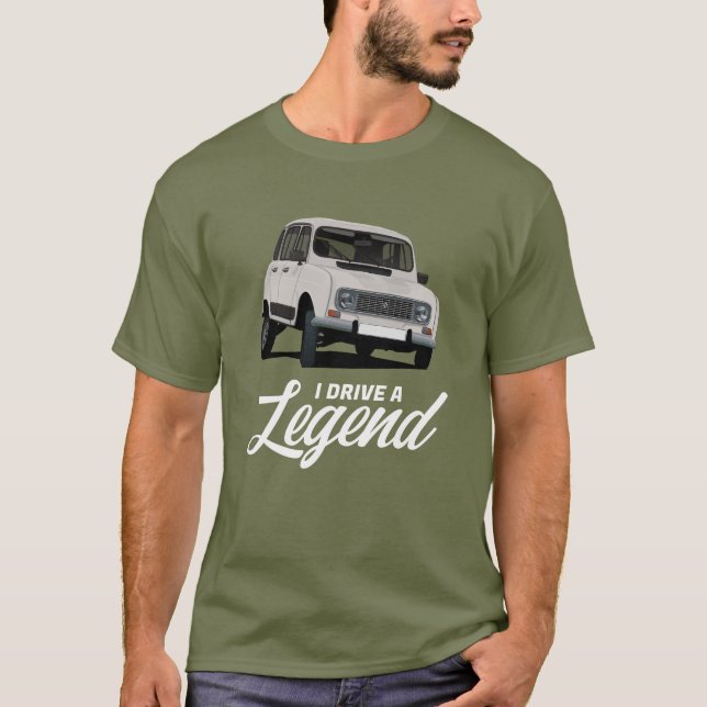 Renault 4 - Ich fahre eine Legende - in 38 Farben T-Shirt (Vorderseite)