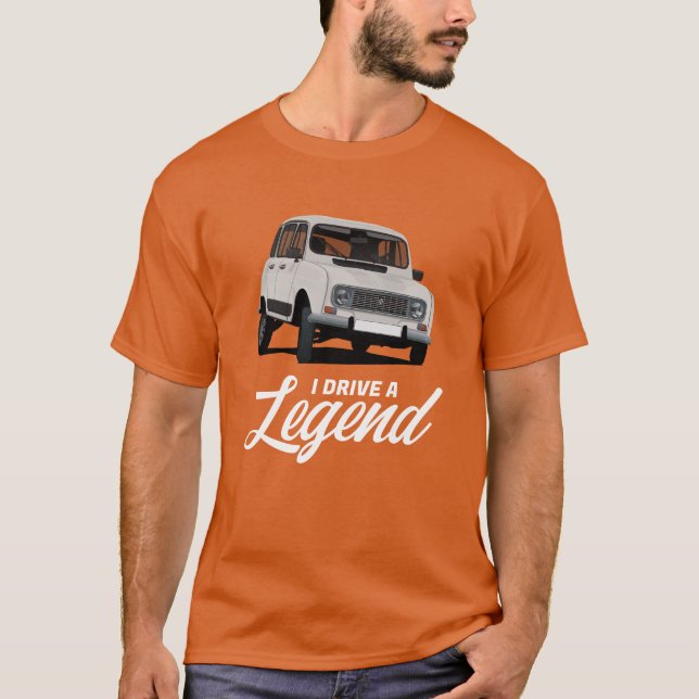 Renault 4 - Ich fahre eine Legende - in 38 Farben T-Shirt (Vorderseite)