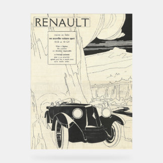 Renault Advert aus der 1930er Jahre Acrylschild