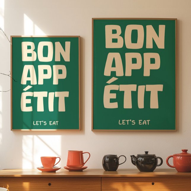 rench Quote Kitchen Wall Bon Appétit Poster (Von Creator hochgeladen)