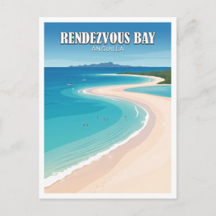 Rendezvous Bay South Hill Anguilla Postkarte