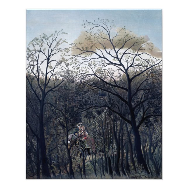 Rendezvous im Wald 1889 Fotodruck (Vorne)