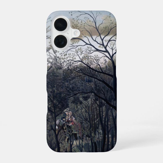 Rendezvous im Wald 1889 iPhone 16 Hülle (Rückseite)