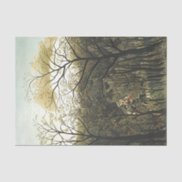 Rendezvous im Wald, Henri Rousseau Seidenpapier