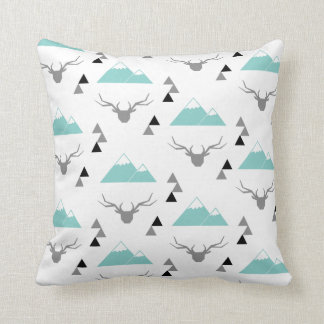 Rendier/ Bergen Groen Kissen