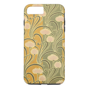Rene Beauclair's Art Nouveau Stripes & Blume Case-Mate iPhone Hülle