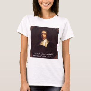 Rene Descarte Ich denke, daher bin ich Zitat T-Shirt