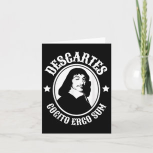René Descartes Cogito Ergo Sum Zitat Karte