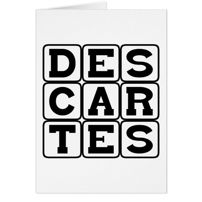 Rene Descartes, Philosoph (Vorne)