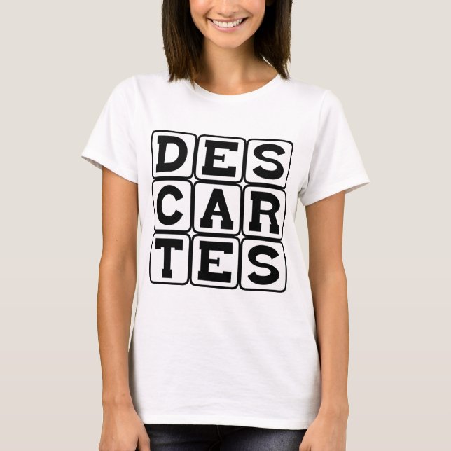 Rene Descartes, Philosoph T-Shirt (Vorderseite)