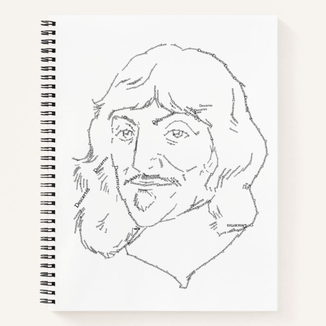 Rene Descartes SpiralNotebook Notizbuch (Vorderseite)