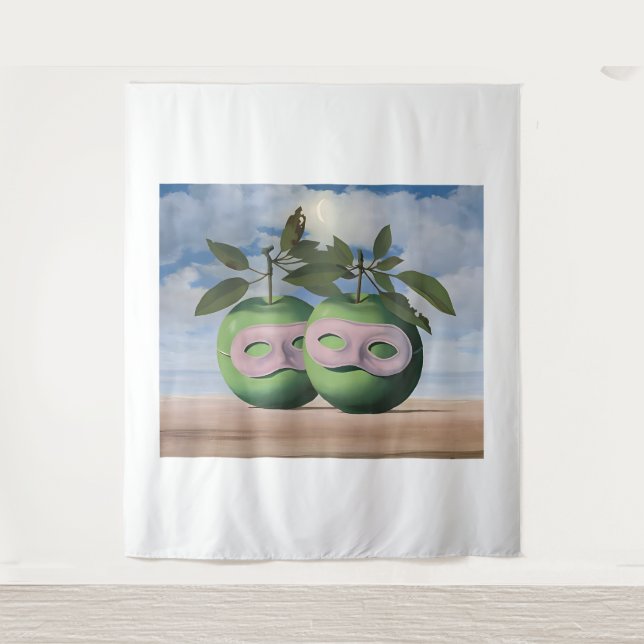 Rene Magritte Kunst Wandteppich (Vorderseite)
