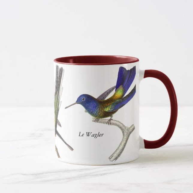 René Primevère Lektion - drei hübsche Kolibris Tasse (Rechts)