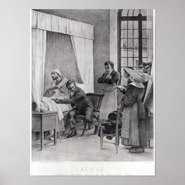 Rene Theophile Hyacinthe Laennec Poster (Vorne)