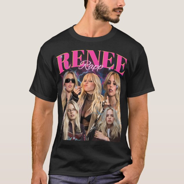 Renee Rapp Hip-Hop Vintage Bootleg T-Shirt (Vorderseite)