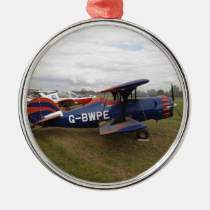 Renegade Doppeldecker Silbernes Ornament