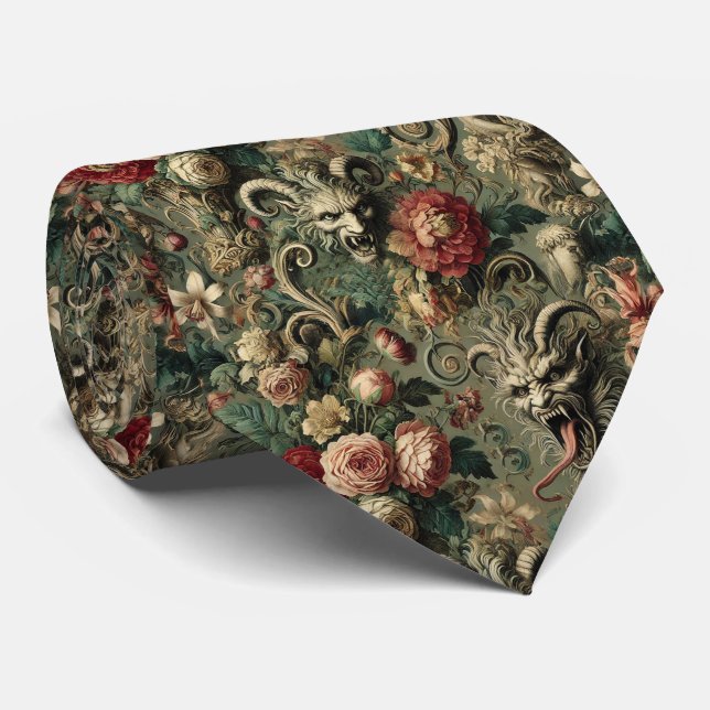 🩸 Renegade Harvest - Gothic Viktorianisch Krawatte (Gerollt)