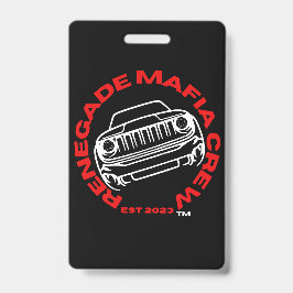 Renegade Mafia Crew Abzeichen Ausweis