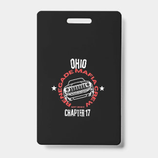 Renegade Mafia Crew Ohio Kapitel Abzeichen Ausweis