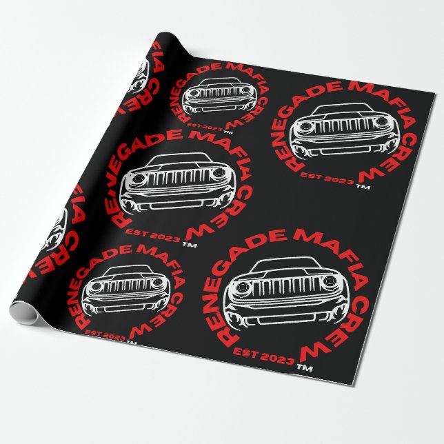 Renegade Mafia Crew Wrapping Paper Geschenkpapier (Ungerollt)