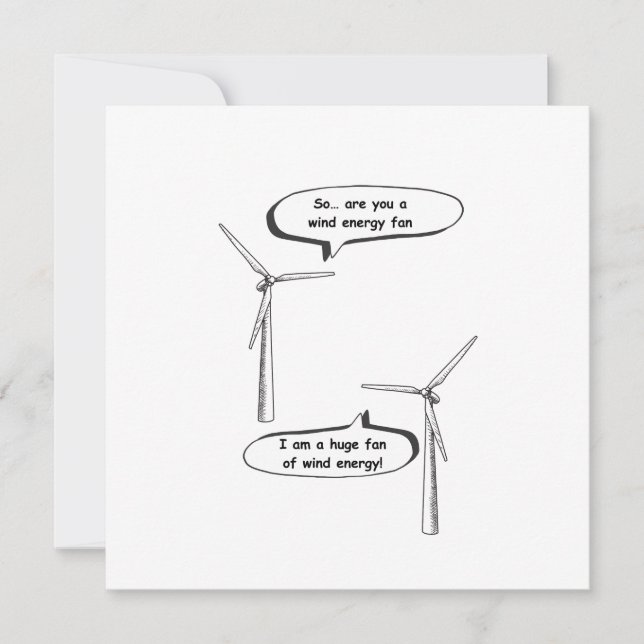 Renewable Energy I'm A Huge Fan – Wind Energy  (Vorderseite)