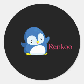 Renkoo Penguin Black Sticker
