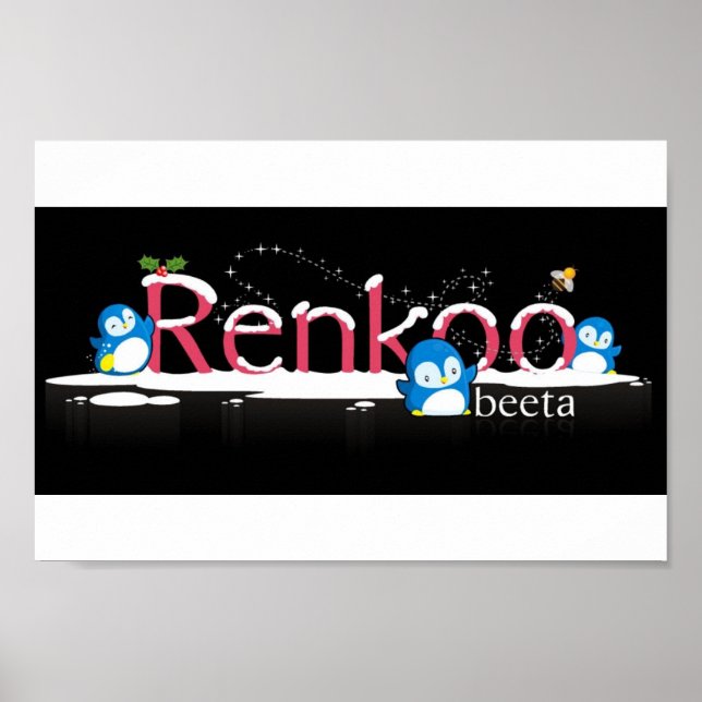 Renkoo Penguin Logo Poster (Vorne)