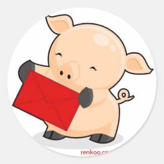 Renkoo wünscht Ihnen Wohlstand, renkoo.com Runder Aufkleber