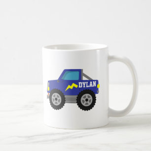 Renn-Blau-Monstertruck, für Jungen Tasse