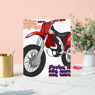 Renn Dirt Bike Kunst Acrylschild