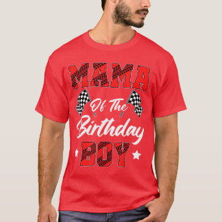 Renn Mama des Geburtstagsjungen Rennfamilie Pit Cr T-Shirt