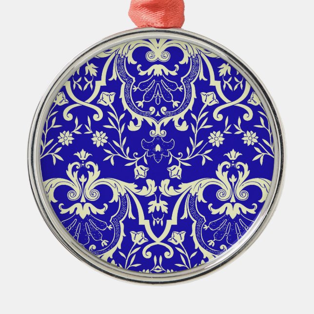 Rennaisance Damask #1 @ Sonolotre Ornament Aus Metall (Vorne)