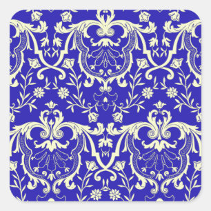 Rennaisance Damask #1 @ Sonolotre Quadratischer Aufkleber