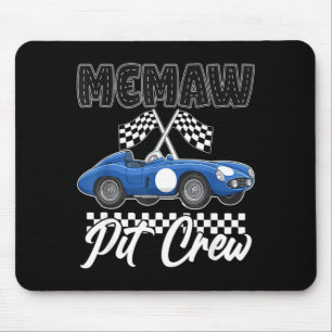 Rennauto-Geburtstagsfeier Rennfamilie Memaw-Pit Mousepad