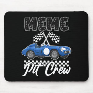 Rennauto-Geburtstagsfeier Rennfamilie Meme Grube Mousepad