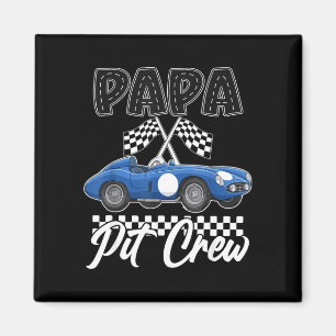 Rennauto-Geburtstagsfeier-Rennfamilie Papa Pit Magnet