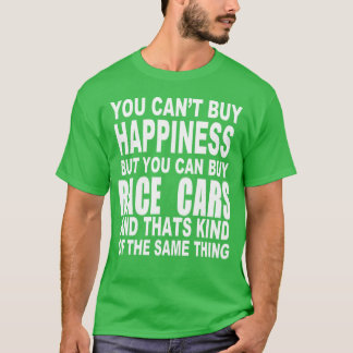 Rennauto Glück Geschenk Freunde T-Shirt