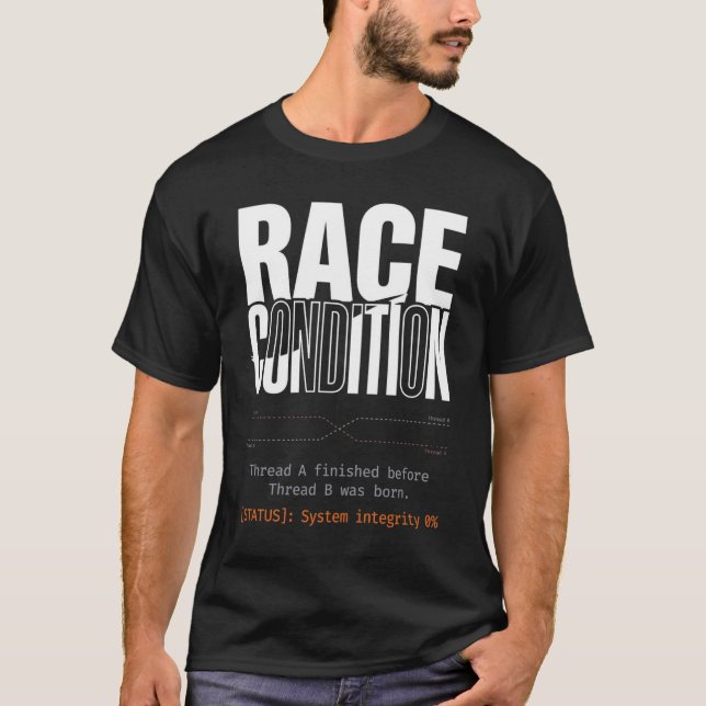 Rennbedingung Thread Parallelität C++ Programmiere T-Shirt (Vorderseite)