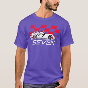Rennen 7. Geburtstag Siebenjähriger Jungenparty T-Shirt