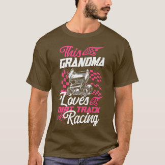 Rennen auf direkter Strecke Sprint Auto Oma Premiu T-Shirt